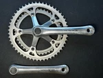 Vintage Shimano FC-1050 Crankset 172.5MM 52/42 Biopace Chainrings. Fixed Price $39.99.