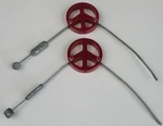 2 Ringle Mojo Peace Sign Cantilever Brake Cable Hanger Straddle Nos. Fixed Price $165.00.