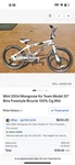 Mongoose Ko Team 20" Bmx Bike - Freestyle Vintage White And Black Bicycle. Fixed Price $500.00.