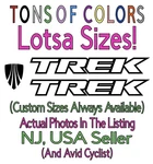 3 Piece Trek Bicycles Outline Only Die Cut Vinyl Decal Set Bikes Cycling Mtb. Fixed Price $41.99.