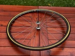 Vintage Front Bike Wheel Sun Rim M19A Shimano 600 Tri Color Hub 700C Tubular 32H. Fixed Price $28.00.