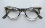 Vintage 1950S 60S Glasses Plastic Frames Gold Etching Ware. Fixed Price $40.00.