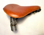 Restored 1930S Long Spring Sewn Edge Leather Mesinger Saddle-schwinn B10E Others. Fixed Price $325.00.