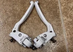 Oldschool Dia Compe Tech 128 Non-locking Levers White Dated 86 Haro Redline Gt. Fixed Price $55.00.