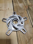 Old School 80'S Nos Bmx Tioga Task Force Max Flow FC-2 Spider 110 130 Bcd White. Fixed Price $60.00.