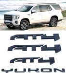 4PCS Door Rear Tailgate AT4 Yukon Emblems Letters 3D Badge Replacement For 20.... Fixed Price $82.99.