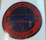 Bmx Action Nora Cup Decal. Fixed Price $10.00.