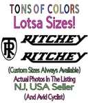 3 Pc. Ritchey Bicycles Die Cut Vinyl Frame Decal Set Cycling Bikes Vintage. Fixed Price $24.99.