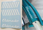 Vintage Huffy Eldorado Women's Bicycle Tank Decal Sticker Pair 1960'S. Fixed Price $17.00.