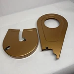 Vintage Schwinn Airdyne Parts - Left & Right Gold Chain Guard Covers Only. Fixed Price $32.95.