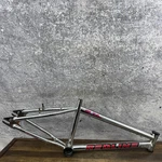 Vintage Redline RL340 Bmx Bike Frame 20IN Silver Old School Chrome 90S. Fixed Price $225.59.