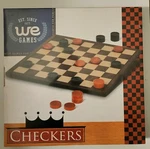 We Games Old School Red And Black Wooden Checkers Set -11.75 In.. Fixed Price $27.49.