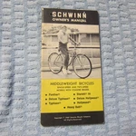 Schwinn Bicycle 1969 Original Owners Manual Middleweight Bikes Typhoon Panther. Fixed Price $11.00.