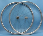 Custom Campagnolo Record Silver Hubs & Plus Son Archetype 28H 700C Wheelset. Fixed Price $399.99.