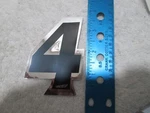 Old School Bmx Ati Silver Black Plate Race Number# 4 Gt Mongoose Haro. Fixed Price $6.99.