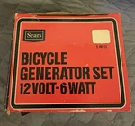 Vintage Sears Bicycle Generator Set 12 Volt 6 Watt - Not Complete Tested. Fixed Price $34.99.