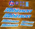 Robinson Nos Chrome Decal Set Old Mid School Bmx Racing Vintage Crusier Gt. Fixed Price $33.99.