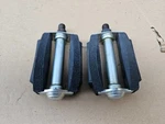 Vintage Cruiser Pedals 1/2" Spindles Black + Silver HTI-841. Fixed Price $22.00.