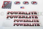 1983-86 Powerlite Old School Bmx Bicycle Decal Set Red (officially Licensed). Fixed Price $46.99.