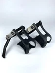 Vtg Mt Christophe Pedal Toe Cage Black Large Road Bike Tour Rando Made In France. Fixed Price $18.00.
