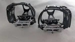 Campagnolo Nuovo Record Pista Steel Pedals + Black Toshi Straps All City Cages. Fixed Price $390.00.