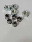 Pair Nos 3/8 26 Tpi Axle Nuts 5 Chainring Bolt Lot Bmx Bike. Fixed Price $15.00.