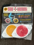 Rare Vintage Molor Saf-t-gems Bicycle Bike Spoke Wheel Reflectors Amber Red Nos. Fixed Price $39.99.