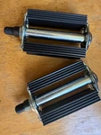 Wald 7140 Vintage 1970'S Bicycle Pedals, Nos Shiny Chrome 1/2" Axle Schwinn. Fixed Price $22.00.