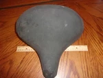 Vintage Persons Wide Bike Seat -" Rusty Gold", Heavy Over 4 Lbs., P-1000-57B. Fixed Price $29.00.