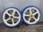 20 Skyway Bmx Mags Tuff Wheel Ii With Tires Blue White Vintage Old School. Fixed Price $299.00.