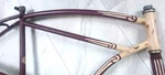 1950S, Schwinn Frame & Fork, 26" S2 Balloon Wheel, Straight Bar Klunker Extras. Fixed Price $397.50.