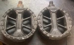 Vintage Victor Black Old School Bmx Beartrap Bicycle Pedal VP-800 1/2" Shaft. Fixed Price $44.99.