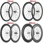 Super Light R13 Carbon Bicycle Wheelset 38/50/60/88MM Clincher Road Bike. Fixed Price $409.00.