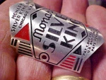 Monark Silver King Tricycle Head Tube Badge Emblem 1930S - 1940'S Etched Alum.. Fixed Price $135.00.