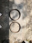 Vintage Gt Performer Logo Tires 20X1.75 Bmx Freestyle Gum Wall Hanger. Fixed Price $40.00.