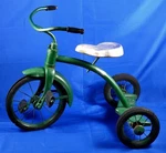 Vintage Amf Junior Hard Rubber Wheels Tricycle Trike - Green. Fixed Price $89.95.