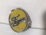 Tiger Deluxe Bicycle Vintage Japan Made Oval Bike Badge Emblem Tin Original. Fixed Price $49.00.