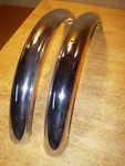 Nos 24" Middleweight 3 Wheel Bicycle Chrome Fenders With Braces. Fixed Price $65.00.