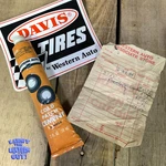 Vintage Bicycle Rubber Patch, Receipt, Sticker, - Western Auto Artifacts. Fixed Price $8.00.