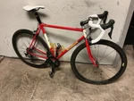 Richard Sachs Road Bike Steel Red/white 700C,ULTEGRA,ROVAL CL40,CARBON,16#,54CM. Fixed Price $6989.00.