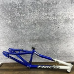 Haro Junior Group Bmx Race Bike Frame 18.5" 20 3/8 Blue White Aluminum. Fixed Price $94.49.