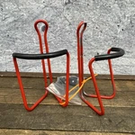 Vintage American Classic Water Bottle Cage Set Red Pair Nut Screw Hardware 90S. Fixed Price $34.70.