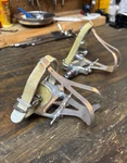 Vintage Campagnolo Croce D'aune Pedals With Toe Clips Classic Rare. Fixed Price $400.00.