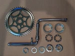 Schwinn B-6 Style Sprocket 46 T, Cranks 6&1/2 " Bottom Bearing Set. Fixed Price $39.99.
