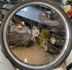 Vintage Schwinn Stingray S-7 20 Bike Wheel 28 Hole Center Stamped Script Hub. Fixed Price $249.99.