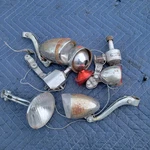 Schwinn Generator Light Set Lot Front/ Rear Non Tested Parts Super Sport 1960'S. Fixed Price $39.99.