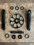 Complete Black Gt Channel Forged Tech Three Piece Cranks Mid School Bmx 3 Torq. Fixed Price $299.99.