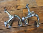Shimano BR-1050 Brake Calipers, Gunmetal Blue, Normal Reach, Nutted, 1988. Fixed Price $52.00.