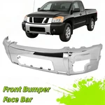 Chrome Front Bumper Face Bar W/fog Light Holes For Nissan Titan Armada 2004-2015. Fixed Price $156.90.