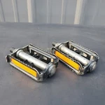1984 Wald 8111 Old School 1/2" Bmx Pedals Silver/ Black Vintage Rat Trap. Fixed Price $19.99.